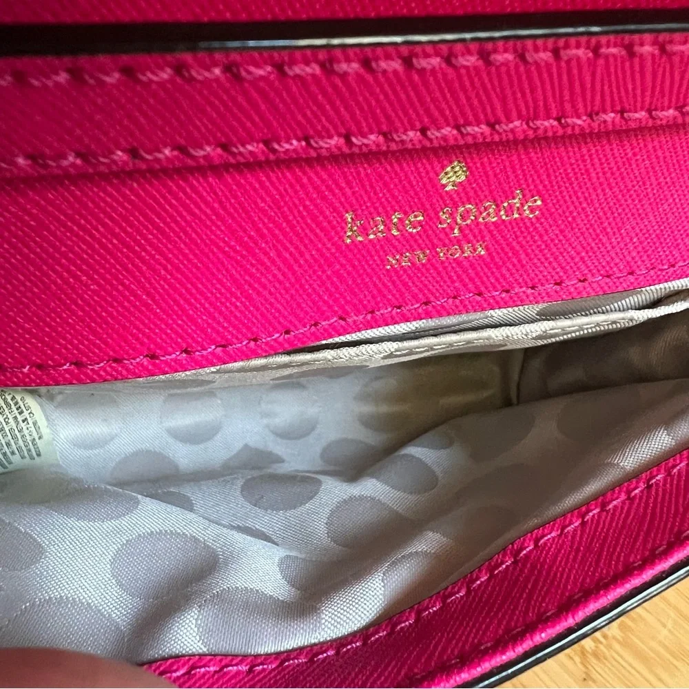 NWOT! Kate Spade Cedar St Cami Pink Saffiano Leather Small Chain Strap Crossbody